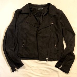 ASTR Faux Suede Deep Brown Jacket - L